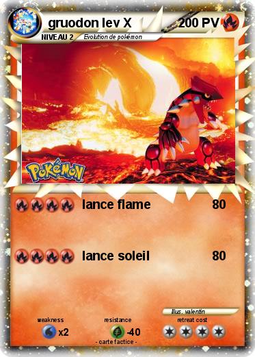Pokemon gruodon lev X