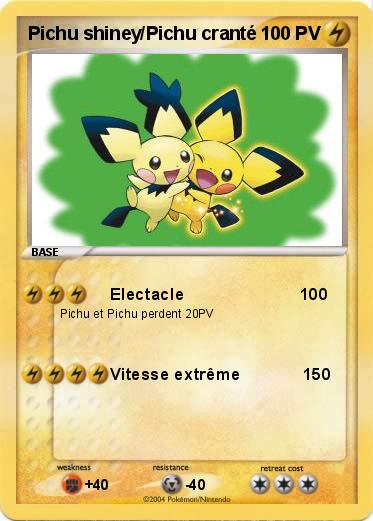 Pokemon Pichu shiney/Pichu cranté