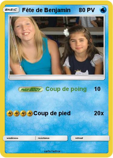 Pokemon Fête de Benjamin