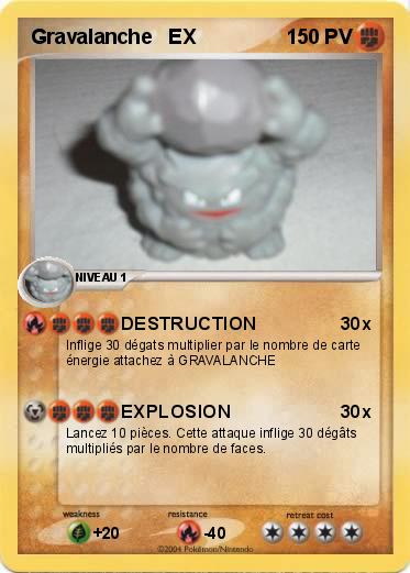 Pokemon Gravalanche   EX