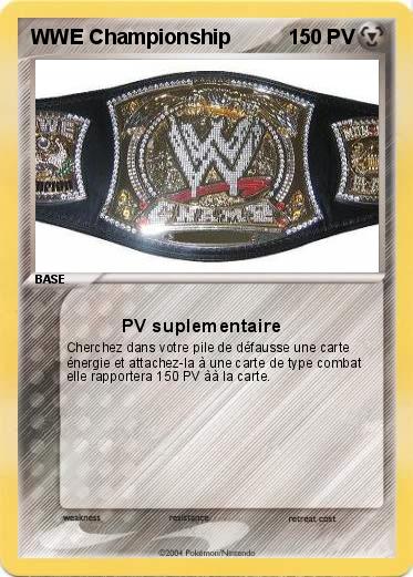 Pokemon WWE Championship
