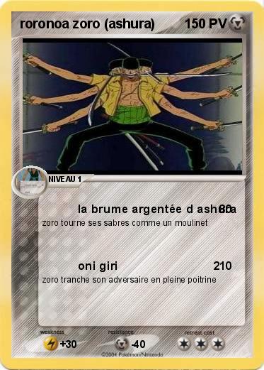 Pokemon roronoa zoro (ashura)
