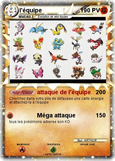 Pokemon l'équipe