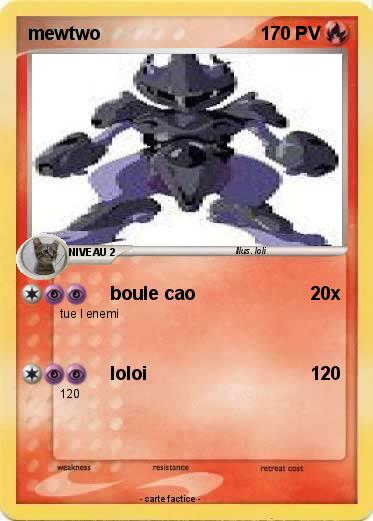 Pokemon mewtwo