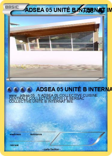 Pokemon ADSEA 05 UNITÉ B INTERNAT IME