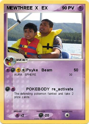 Pokemon MEWTHREE  X   EX