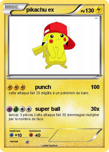 Pokemon pikachu ex
