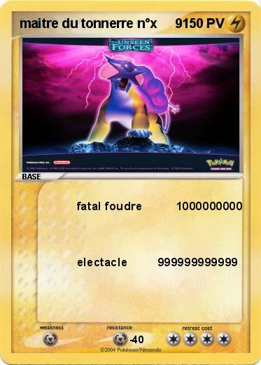 Pokemon maitre du tonnerre n°x     9