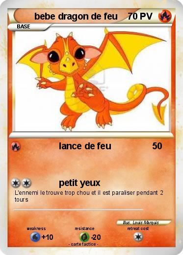 Pokemon bebe dragon de feu