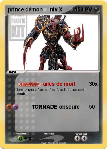 Pokemon prince démon     niv X