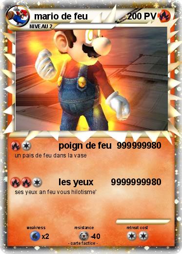 Pokemon mario de feu