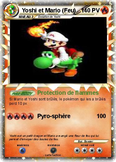 Pokemon Yoshi et Mario (Feu)