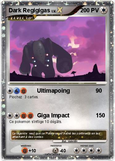 Pokemon Dark Regigigas