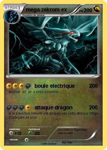 Pokemon mega zekrom ex