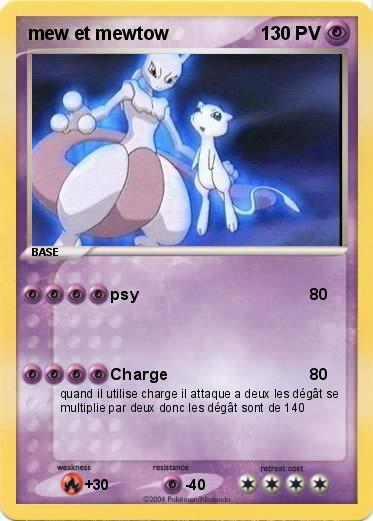 Pokemon mew et mewtow