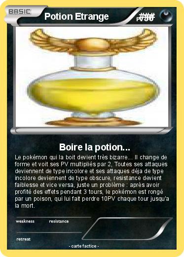 Pokemon Potion Etrange            ###