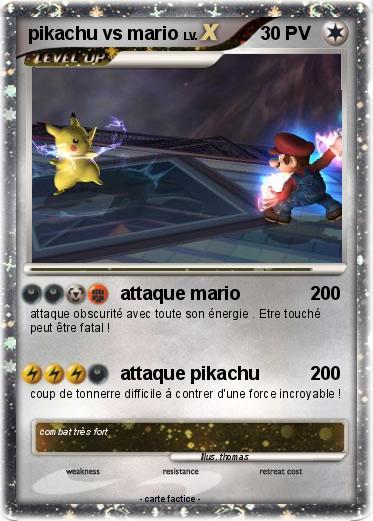 Pokemon pikachu vs mario