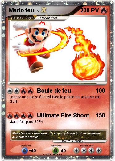 Pokemon Mario feu