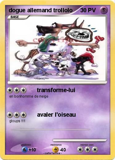 Pokemon dogue allemand trollolo