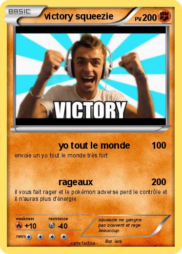Pokemon victory squeezie