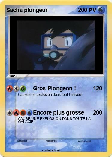 Pokemon Sacha plongeur