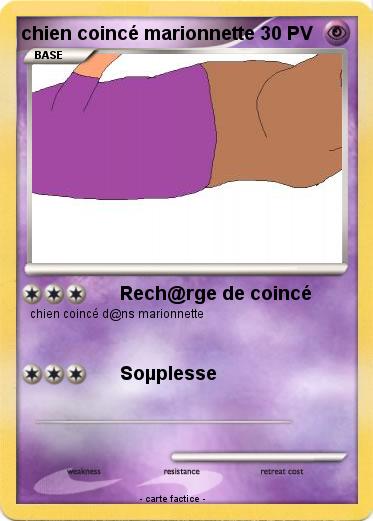 Pokemon chien coincé marionnette