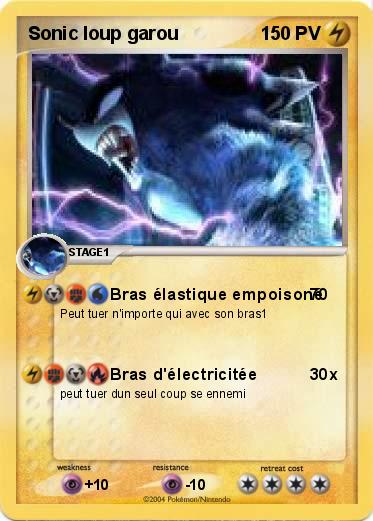 Pokemon Sonic loup garou