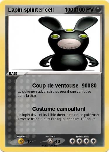 Pokemon Lapin splinter cell       1000