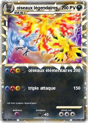 Pokemon oiseaux légendaires