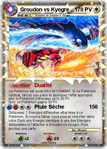 Pokemon Groudon vs Kyogre