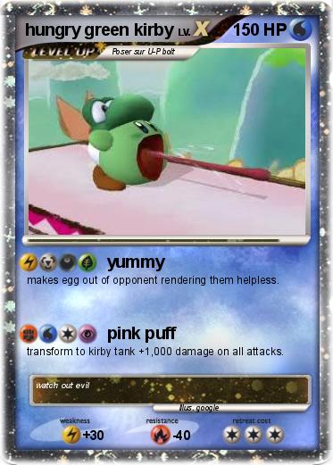 Pokemon hungry green kirby
