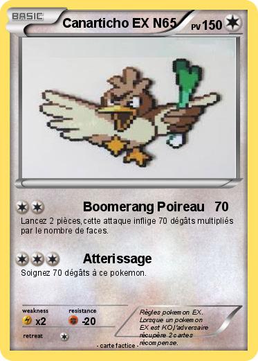 Pokemon Canarticho EX N65