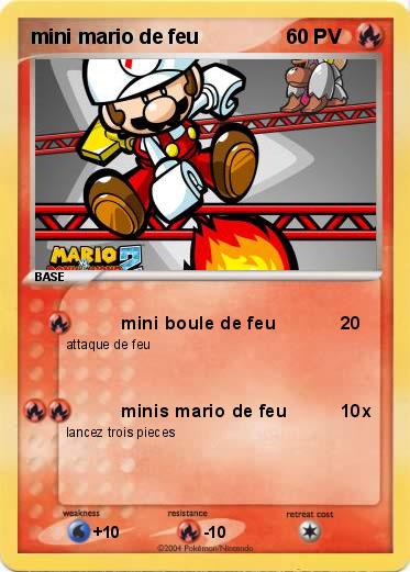 Pokemon mini mario de feu