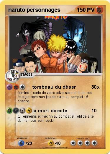 Pokemon naruto personnages