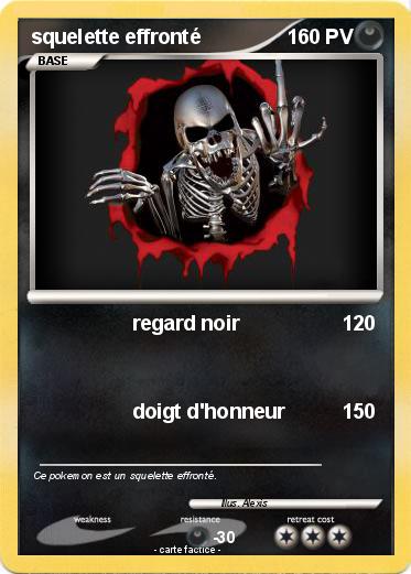 Pokemon squelette effronté