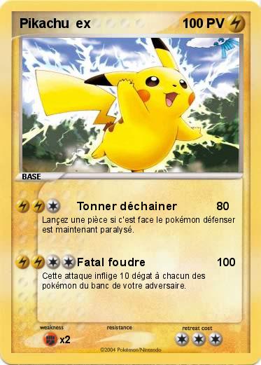 Pokemon Pikachu  ex