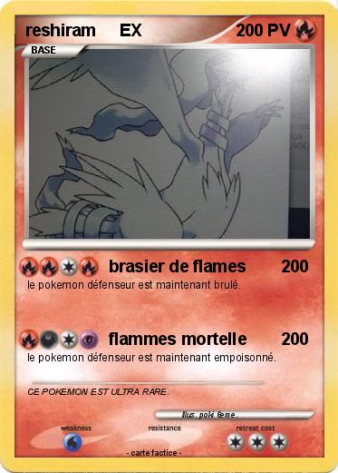 Pokemon reshiram     EX