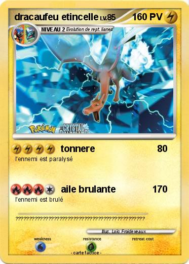 Pokemon dracaufeu etincelle