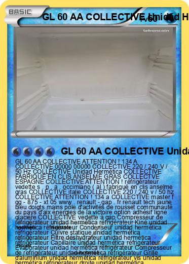 Pokemon GL 60 AA COLLECTIVE Unidad Hermética