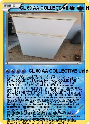 Pokemon GL 60 AA COLLECTIVE Unidad Hermética