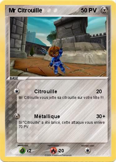 Pokemon Mr Citrouille