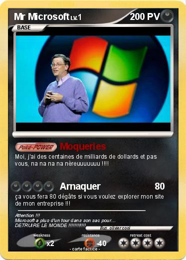 Pokemon Mr Microsoft
