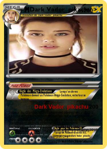 Pokemon Dark Vador  pikachu