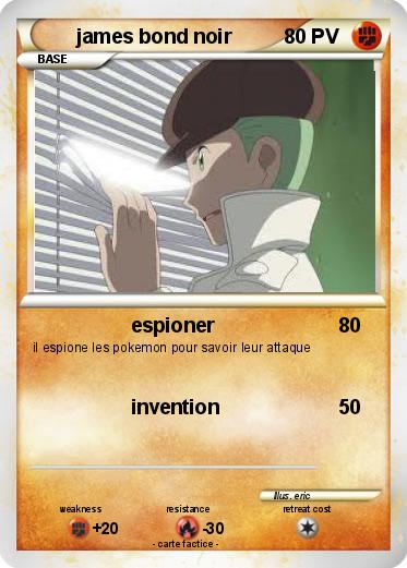 Pokemon james bond noir