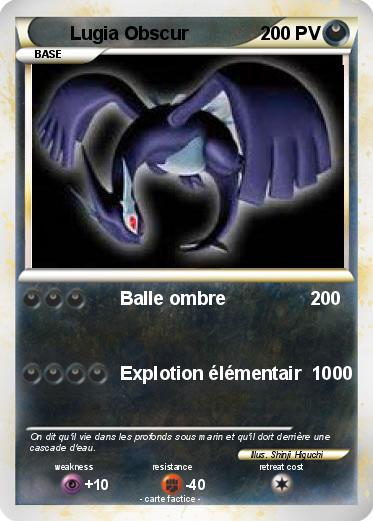Pokemon Lugia Obscur