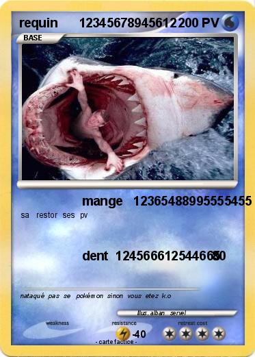 Pokemon requin      12345678945612