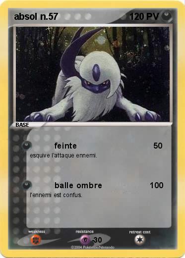 Pokemon absol n.57             
