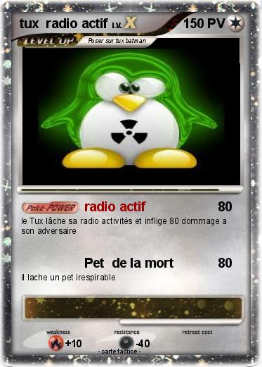 Pokemon tux  radio actif