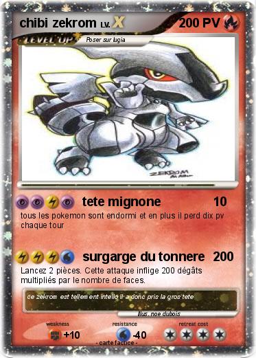 Pokemon chibi zekrom
