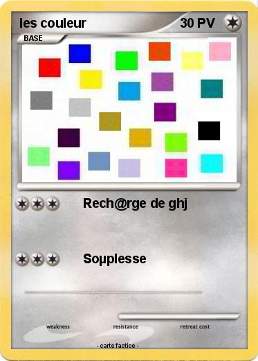 Pokemon les couleur